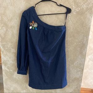 7 For All Man Kind. One Shoulder Blouse